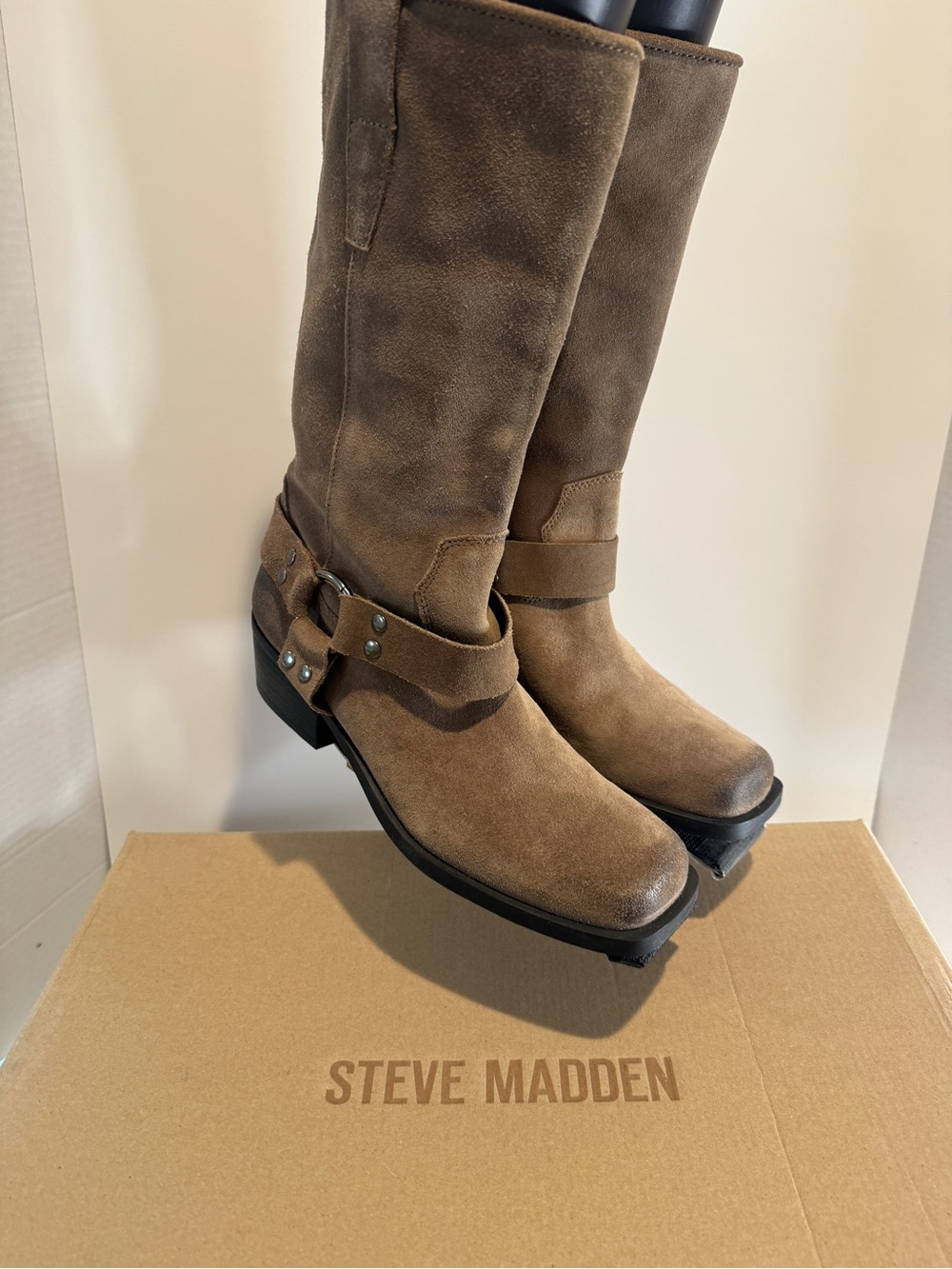 Steve Madden RUSKIN 8.5 Narrow Calf M, TAUPE SUEDE - Picture 6 of 8